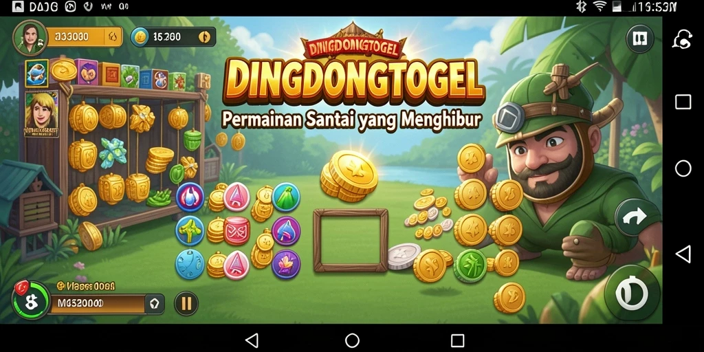 Tampilan gameplay DINGDONGTOGEL yang mengasyikkan dan penuh warna.