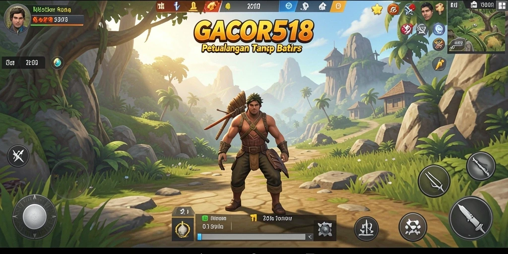 Screenshot main GACOR518 menampilkan dunia terbuka yang menakjubkan.