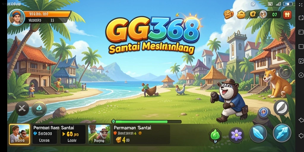 Tampilan gameplay dari GG368 yang penuh warna dan menarik.