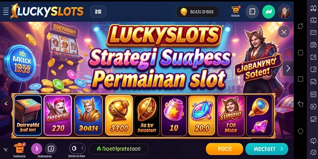 Tampilan gameplay strategis LUCKYSLOTS yang menarik dan menantang.