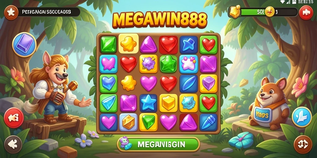 Gameplay MEGAWIN888 yang menyenangkan dengan grafis menarik.