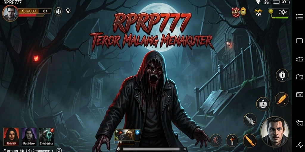 Gameplay menegangkan RPRP777 yang penuh dengan kengerian.