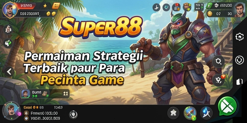 Tampilan gameplay SUPER88 yang menegangkan dengan strategi seru.