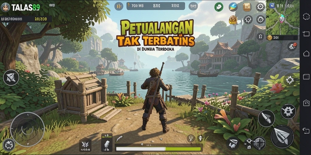 Tampilan gameplay seru dalam dunia Open World TALAS89.