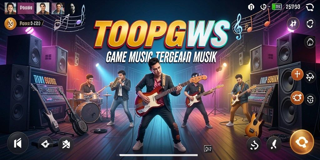 Tampilan menarik TOOPGWS selama bermain musik.